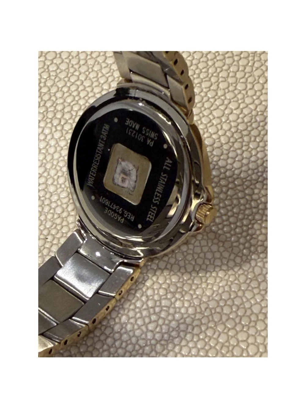 Vintage Givenchy Silver and Gold Men's Round Dial Watch